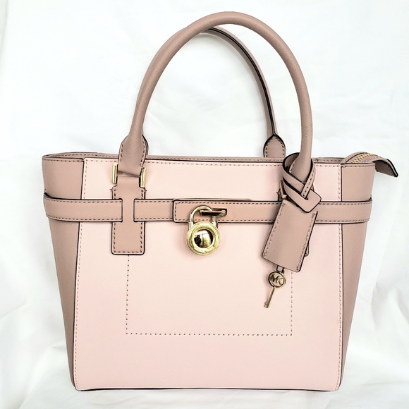 Michael Kors Handbags - MK Hamilton Fawn Saffiano Leather Satchel Tote